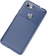 Google Pixel 3a XL Siliconen Carbon Hoesje Blauw afbeelding 2