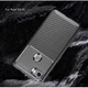 Google Pixel 3a XL Siliconen Carbon Hoesje Blauw afbeelding 8