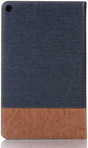 Samsung Galaxy Tab A 10.1 (2019) Linnen Portemonnee Hoesje Blauw afbeelding 4