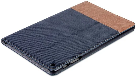 Samsung Galaxy Tab A 10.1 (2019) Linnen Portemonnee Hoesje Blauw afbeelding 6