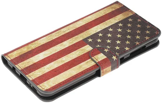 Samsung Galaxy A50 Book Case Hoesje Wallet met Print Amerika Vlag afbeelding 4
