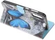 Samsung Galaxy A50 Book Case Hoesje Wallet met Print Butterfly afbeelding 2