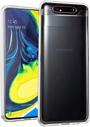 Transparant Samsung Galaxy A80 Hoesje Dun TPU afbeelding 1