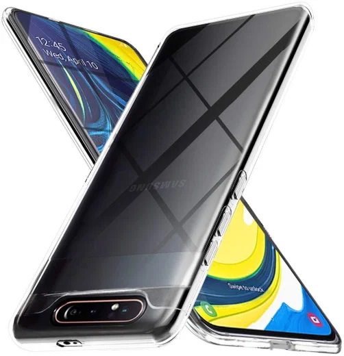 Transparant Samsung Galaxy A80 Hoesje Dun TPU afbeelding 2