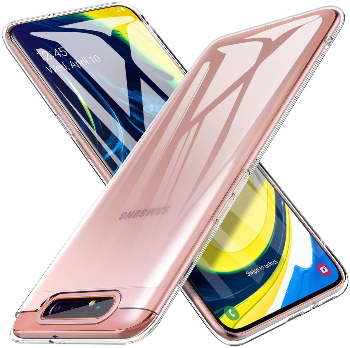 Transparant Samsung Galaxy A80 Hoesje Dun TPU afbeelding 5