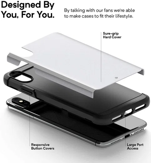 Caseology Legion Apple iPhone XS Max Hoesje Zilver afbeelding 2