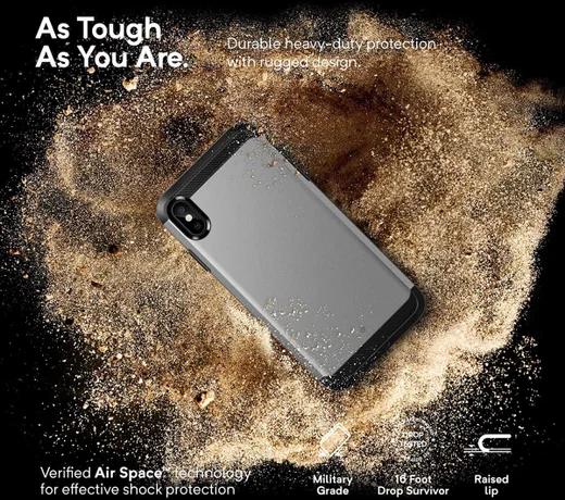 Caseology Legion Apple iPhone XS Max Hoesje Zilver afbeelding 6
