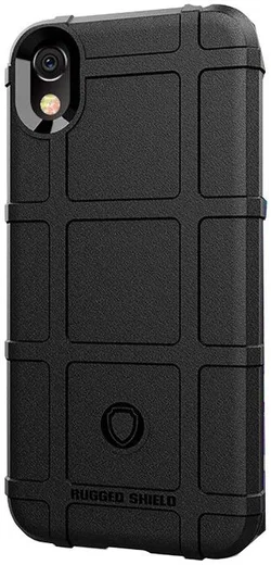 Huawei Y5 (2019) Hybride Rugged Armor Hoesje Zwart afbeelding 2