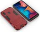 Samsung Galaxy A20E Hybride Stand Hoesje Rood afbeelding 3