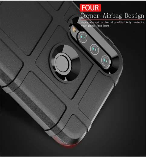 Huawei P Smart Plus (2019) Rugged Armor Hoesje Zwart afbeelding 8