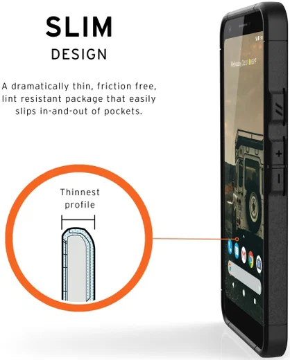 Urban Armor Gear Scout Series Google Pixel 3A Hoesje Zwart afbeelding 6