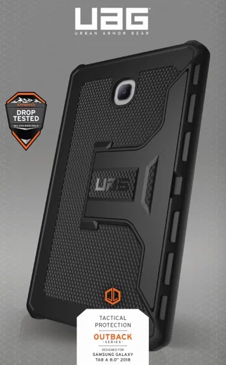 Urban Armor Gear Outback Samsung Galaxy Tab A 8.0 (2018) Hoes Zwart afbeelding 8