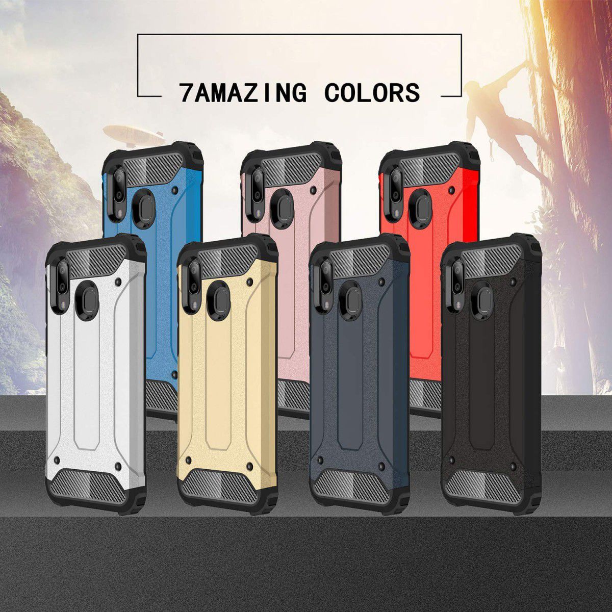 Huawei P Smart Z Hybride Hoesje Blauw afbeelding 14