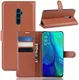 Oppo Reno 10X Zoom Portemonnee Hoesje Bruin afbeelding 5