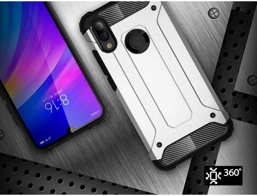 Xiaomi Redmi 7 Hybride Hoesje Zwart afbeelding 8