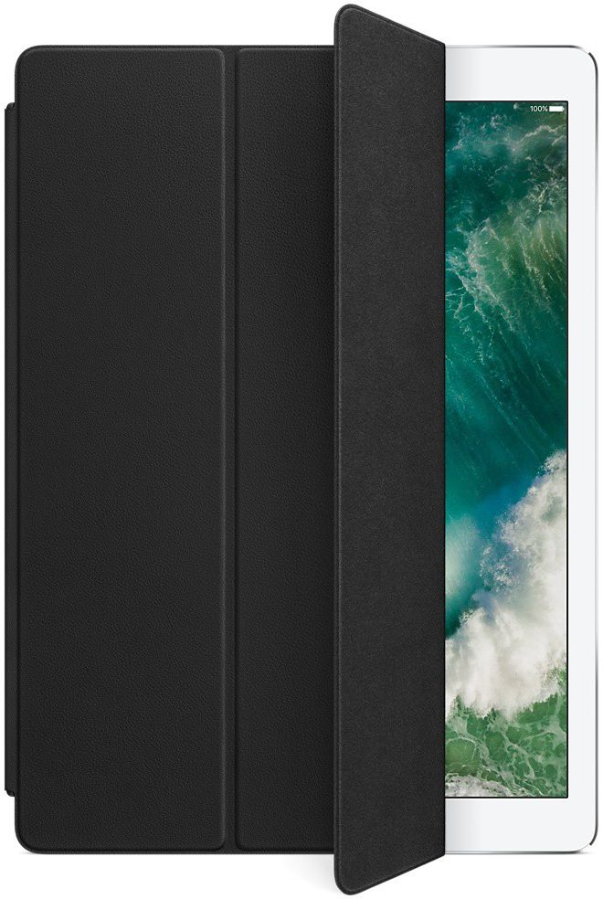Originele Apple iPad Pro 12.9 (2017) Leather Smart Cover Black afbeelding 1