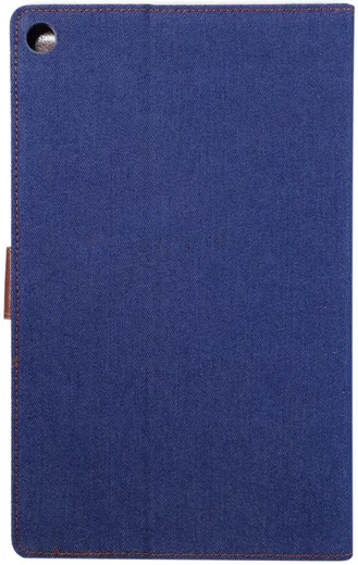Samsung Galaxy Tab A 10.1 (2019) Jeans Portemonnee Hoesje Donkerblauw afbeelding 3