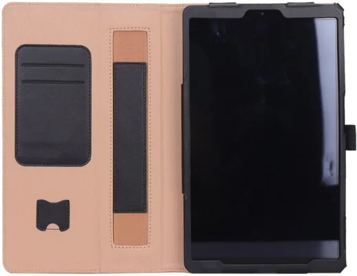 Samsung Galaxy Tab A 10.1 (2019) Portemonnee Hoesje met Strap Zwart afbeelding 10