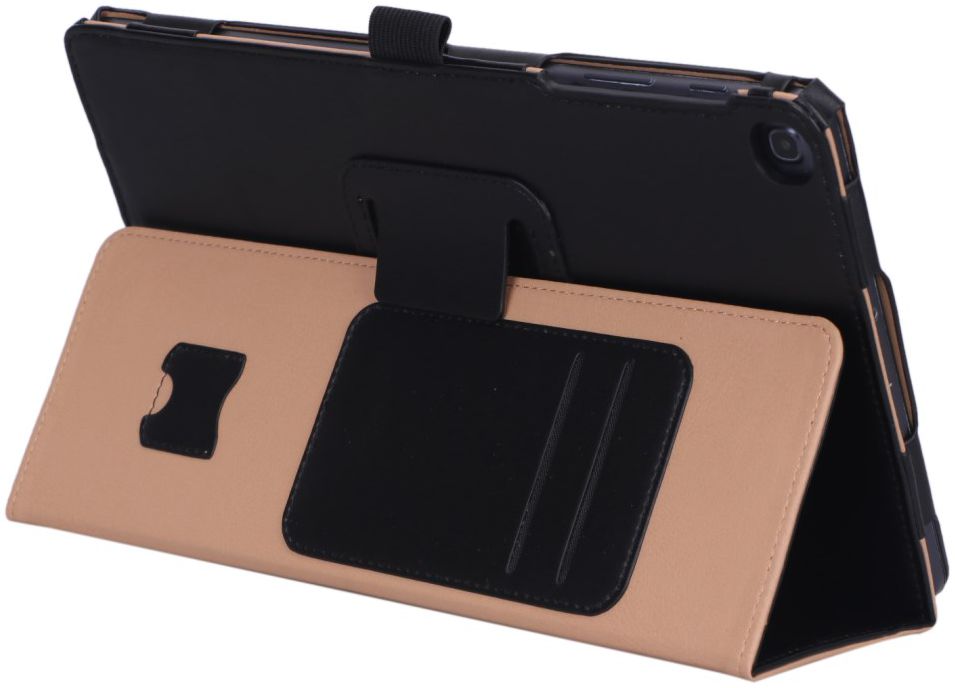 Samsung Galaxy Tab A 10.1 (2019) Portemonnee Hoesje met Strap Zwart afbeelding 12