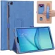 Samsung Galaxy Tab A 10.1 (2019) Portemonnee Hoesje met Strap Blauw afbeelding 3