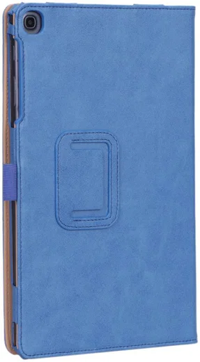 Samsung Galaxy Tab A 10.1 (2019) Portemonnee Hoesje met Strap Blauw afbeelding 8