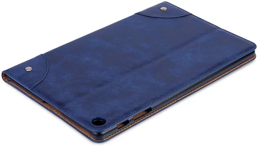 Samsung Galaxy Tab A 10.1 (2019) Retro Portemonnee Hoesje Blauw afbeelding 6