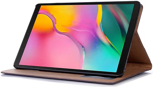 Samsung Galaxy Tab A 10.1 (2019) Retro Portemonnee Hoesje Donkerbruin afbeelding 4