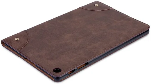 Samsung Galaxy Tab A 10.1 (2019) Retro Portemonnee Hoesje Donkerbruin afbeelding 6