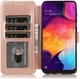 Samsung Galaxy A70 Portemonnee Hoesje Roze Goud afbeelding 2