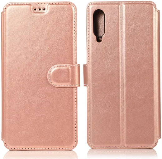 Samsung Galaxy A70 Portemonnee Hoesje Roze Goud afbeelding 7