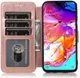 Samsung Galaxy A40 Stijlvol Portemonnee Hoesje Roze Goud afbeelding 2