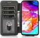 Samsung Galaxy A40 Stijlvol Portemonnee Hoesje Zwart afbeelding 2