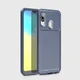 Samsung Galaxy A20E Siliconen Carbon Hoesje Blauw afbeelding 5