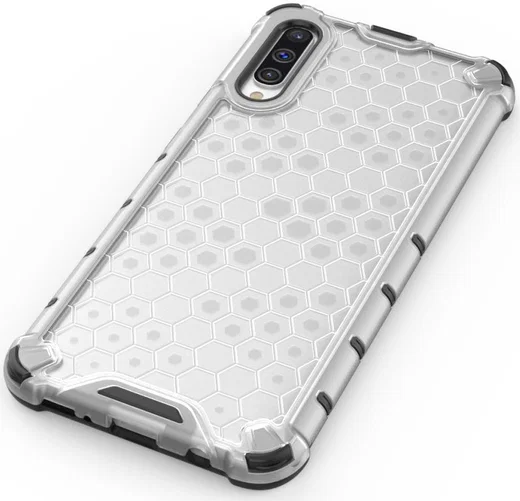 Samsung Galaxy A50 Siliconen Hoesje Shock Proof Hybride Blauw afbeelding 6