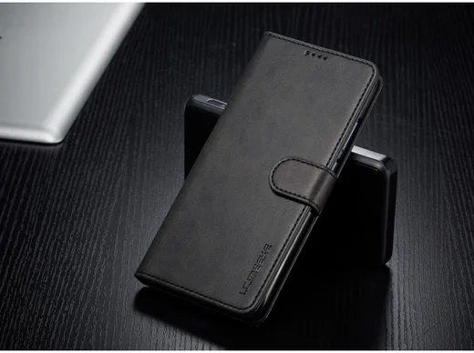 Huawei P Smart Plus (2019) Portemonnee Bookcase Hoesje Zwart afbeelding 4