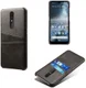 Nokia 4.2 Hoesje met Kaarthouder Zwart afbeelding 4