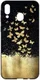 Samsung Galaxy A40 TPU Hoesje met Gouden Vlinder Print afbeelding 1