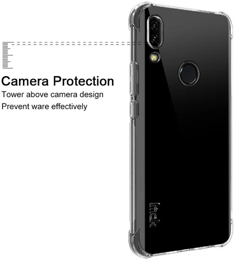 IMAK Huawei P Smart Z Hoesje TPU met Screenprotector Transparant afbeelding 8
