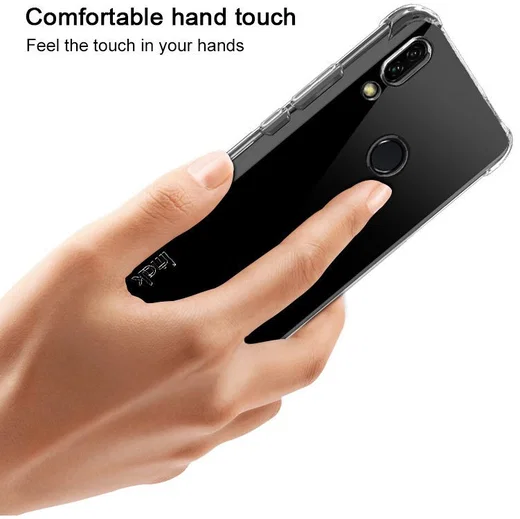 IMAK Huawei P Smart Z Hoesje TPU met Screenprotector Transparant afbeelding 9