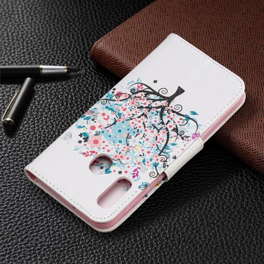 Samsung Galaxy A20E Portemonnee Hoesje met Tree Print afbeelding 8