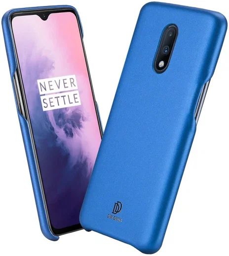 Dux Ducis Skin Lite Kunstleren Coating Hoesje OnePlus 7 Blauw afbeelding 1