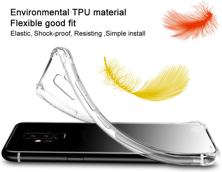 IMAK Samsung Galaxy A70 Hoesje TPU met Screenprotector Metaal Zwart afbeelding 6