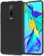 Xiaomi Mi 9T Twill Texture TPU Hoesje Zwart afbeelding 1