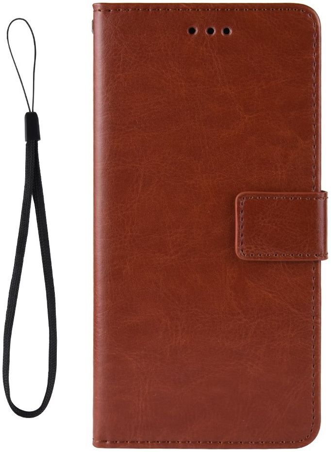LG Q60 Bookcase Hoesje Met Pasjes Bruin afbeelding 3