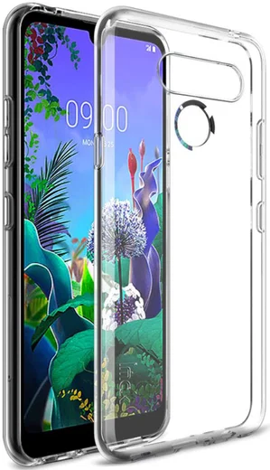 IMAK UX-5 Series LG Q60 Hoesje Flexibel en Dun TPU Transparant afbeelding 1