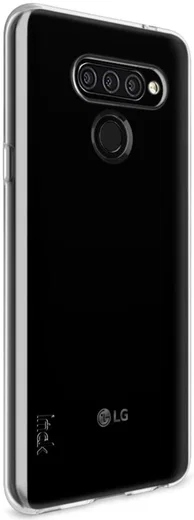 IMAK UX-5 Series LG Q60 Hoesje Flexibel en Dun TPU Transparant afbeelding 4