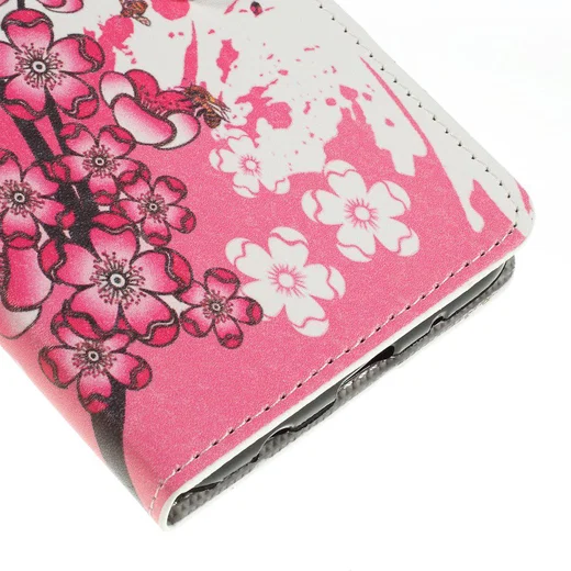 Samsung Galaxy A10 Lederen Portemonnee Hoesje met Bloemen Print afbeelding 6