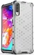Samsung Galaxy A70 Hybride Hoesje met Honinggraat Patroon Wit afbeelding 4