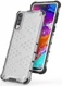 Samsung Galaxy A70 Hybride Hoesje met Honinggraat Patroon Wit afbeelding 5