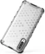 Samsung Galaxy A70 Hybride Hoesje met Honinggraat Patroon Wit afbeelding 8
